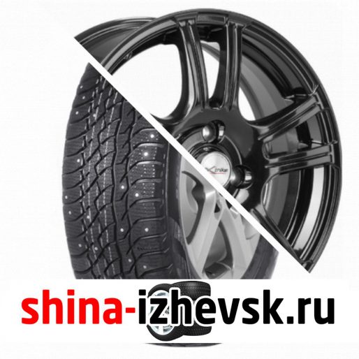 Колесо в сборе Viatti Bosco Nordico (V-523) 205/70 R15 T 96 + X-trike X105 6xR15 4×100 ET35 DIA67.1 Черный в Ижевске